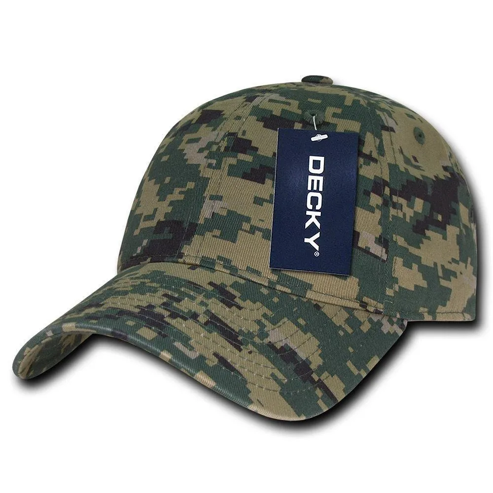 1 Dozen Decky Relaxed Cotton Camo Low Crown Dad Caps Hats Caps Wholesale