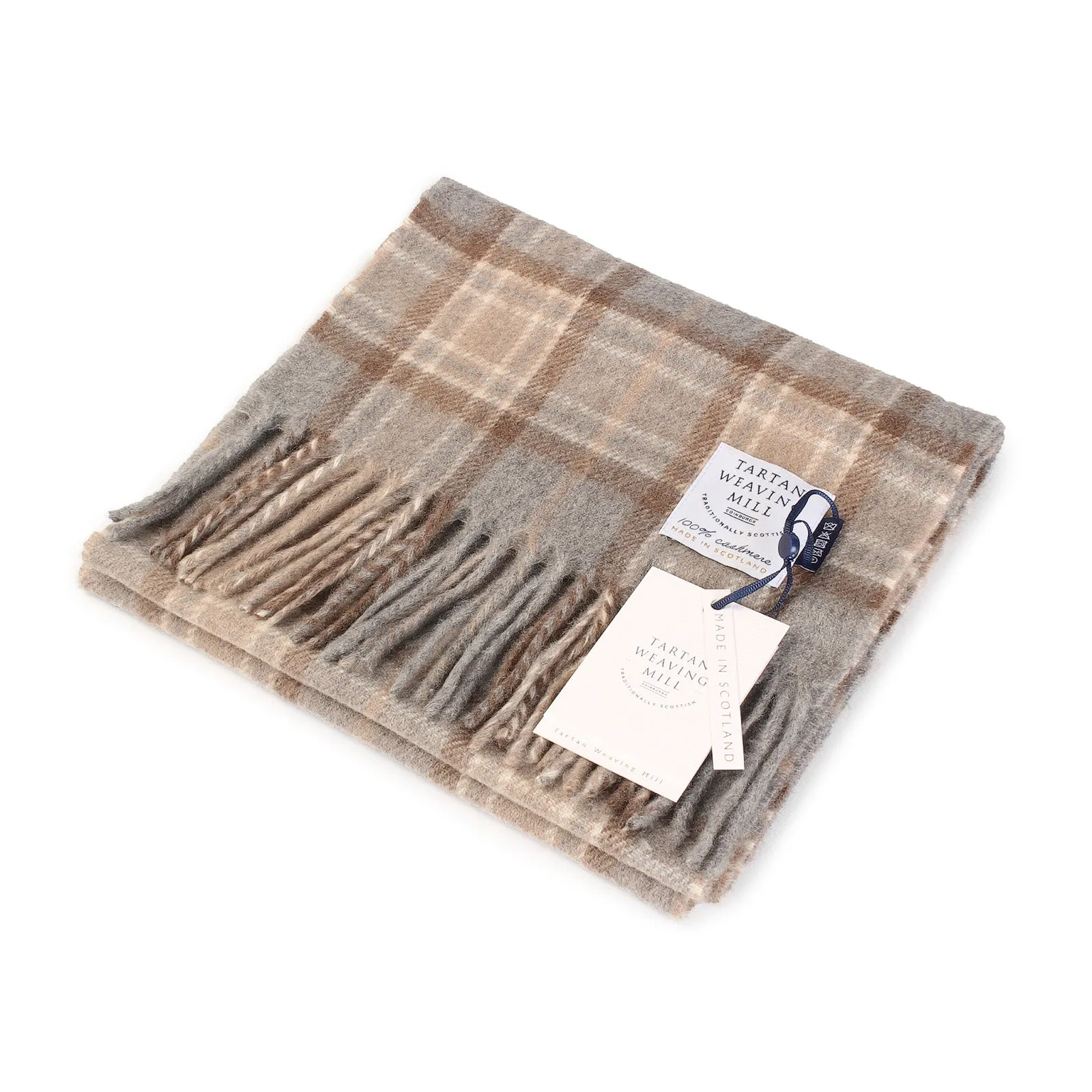 100% Cashmere Scarf Made In Scotland Mackellar