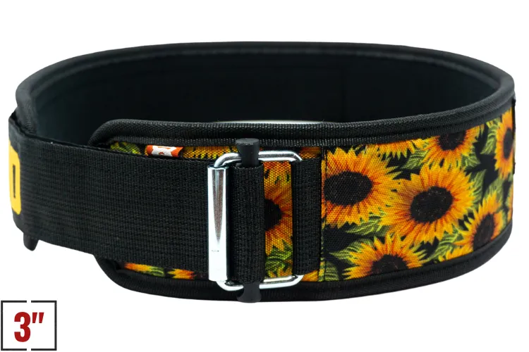 2POOD 3" Petite Sunflower Weightlifting Belt