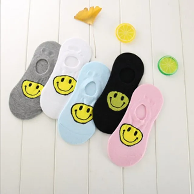 5pairs Fashion Animal Patterned Short Women Socks Cartoon Summer Thin Socks Art Cute Funny Cotton Ankle Socks Cheap Soft Hosiery