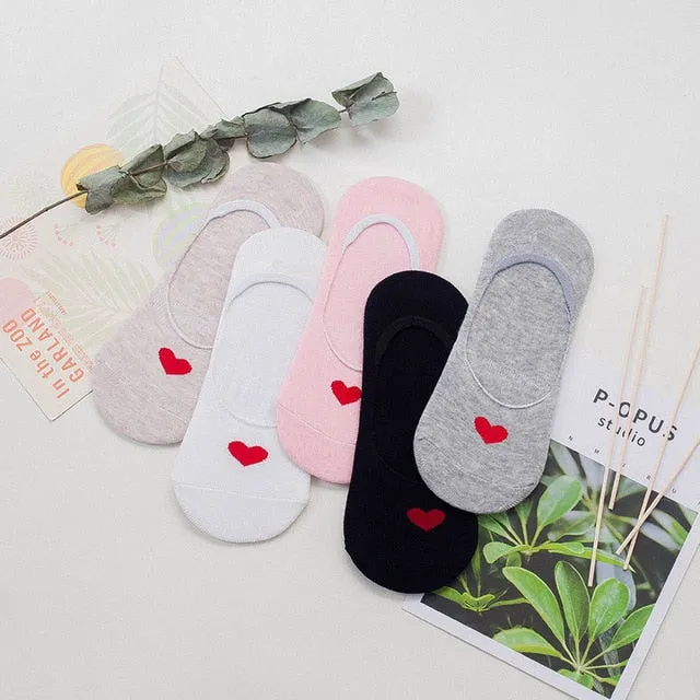 5pairs Fashion Animal Patterned Short Women Socks Cartoon Summer Thin Socks Art Cute Funny Cotton Ankle Socks Cheap Soft Hosiery