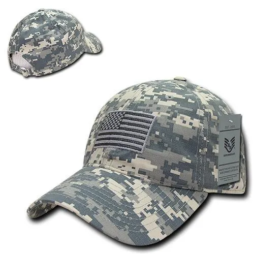 America USA Flag Ripstop Relaxed Hats - S73