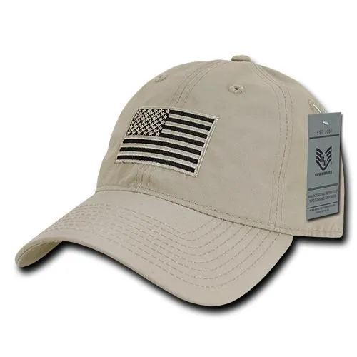 America USA Flag Ripstop Relaxed Hats - S73