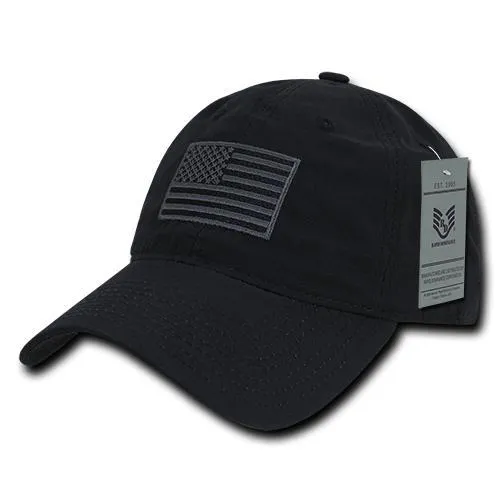 America USA Flag Ripstop Relaxed Hats - S73