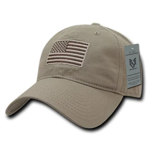 America USA Flag Tonal Dad Hats - A03