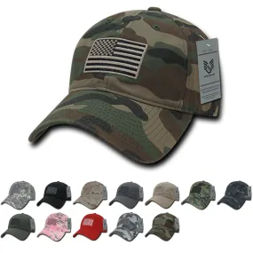 America USA Flag Tonal Dad Hats - A03