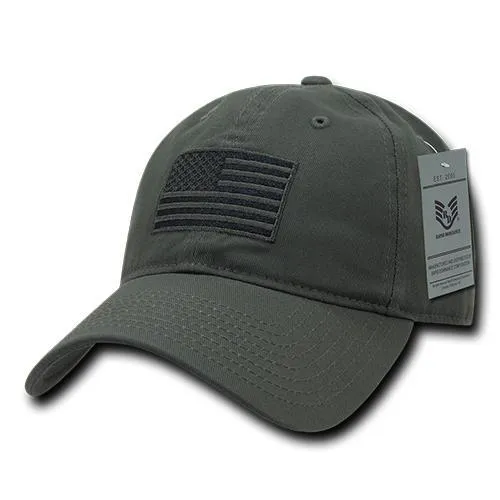 America USA Flag Tonal Dad Hats - A03