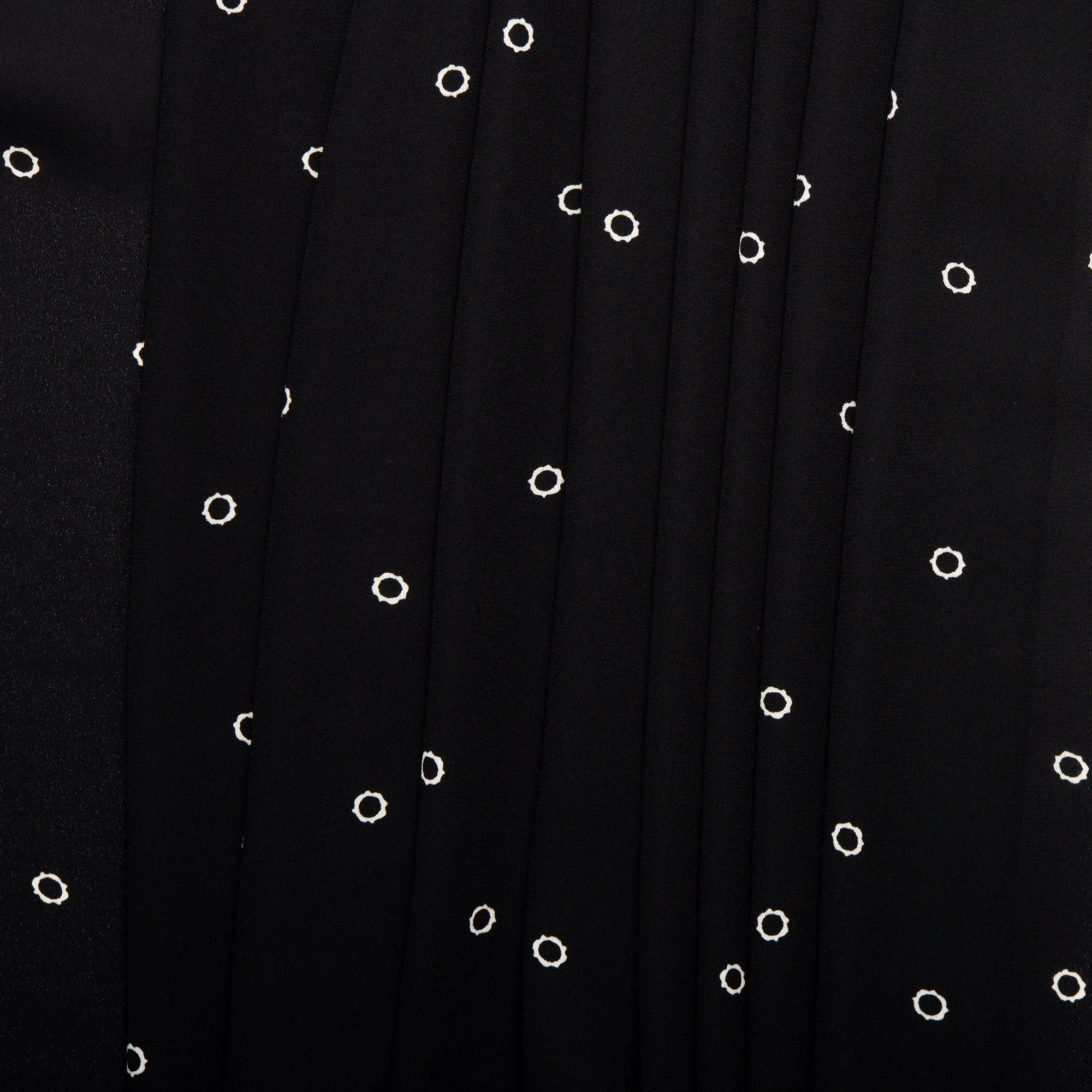 Assorted Polyester Print - Eyelet - Black / White