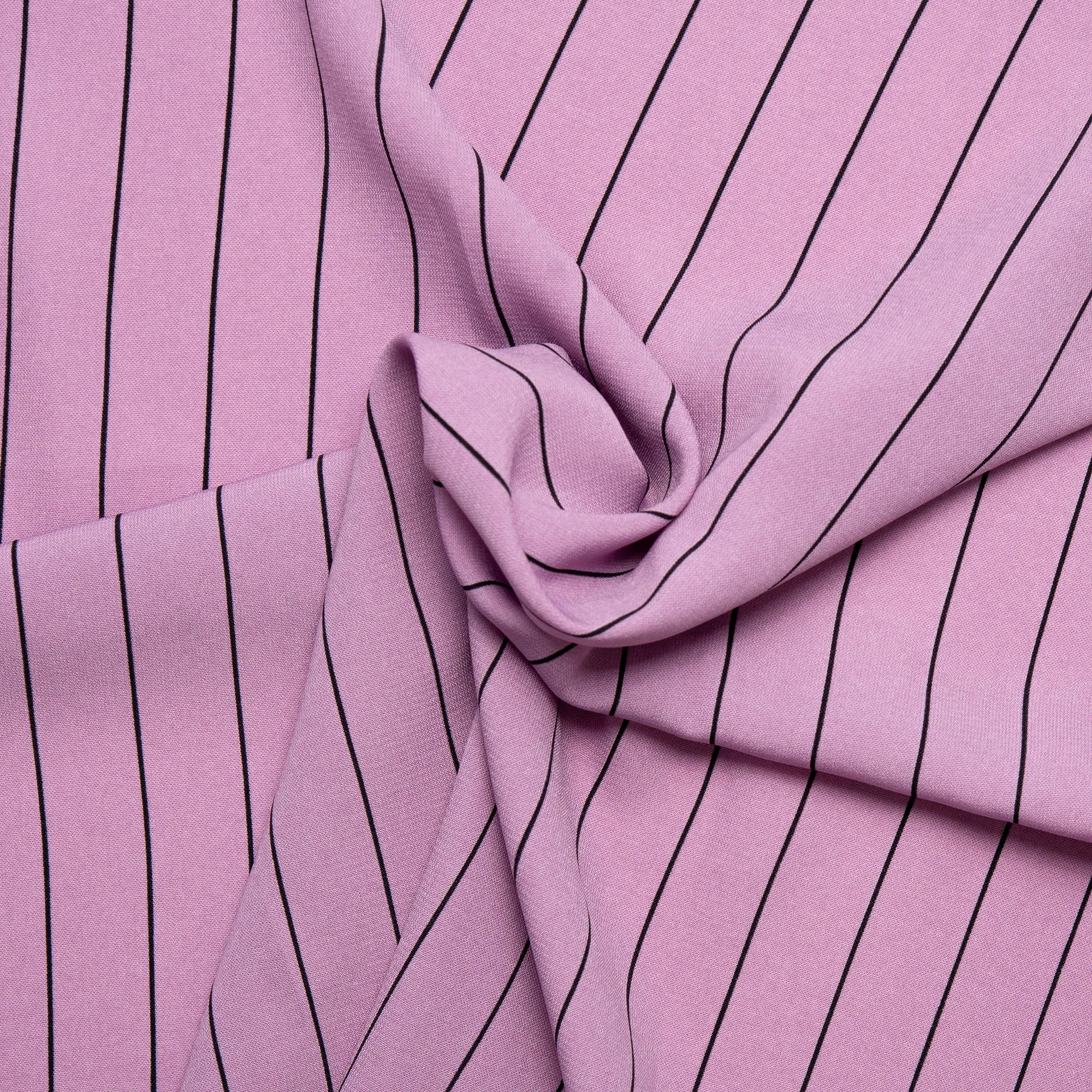 Assorted Polyester Print - Stripes - Purple