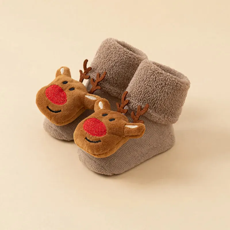 Baby Non-slip Printed Soft Christmas Socks