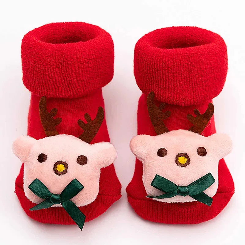 Baby Non-slip Printed Soft Christmas Socks