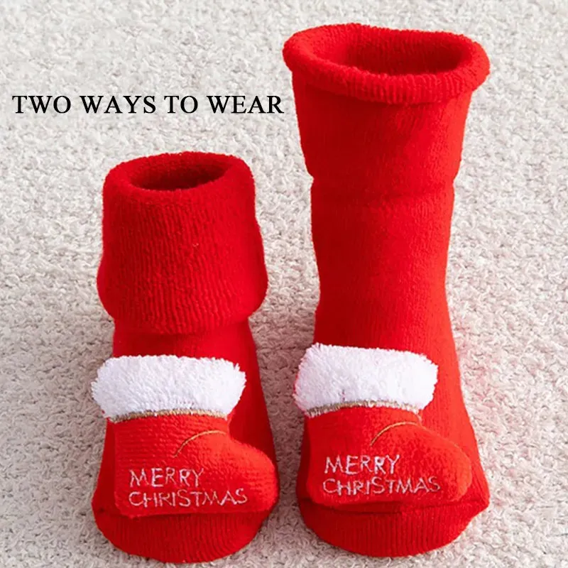 Baby Non-slip Printed Soft Christmas Socks