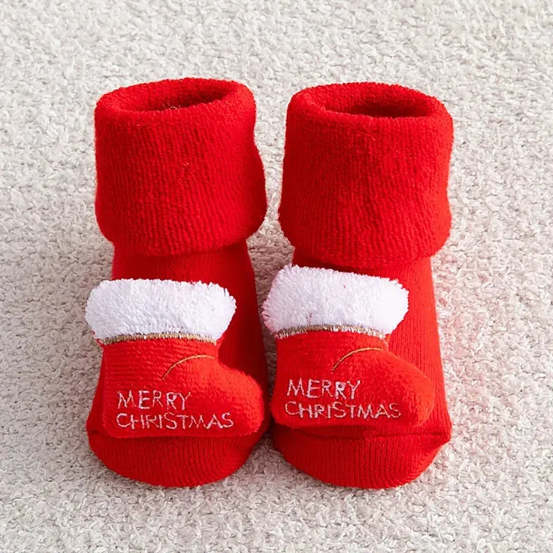 Baby Non-slip Printed Soft Christmas Socks