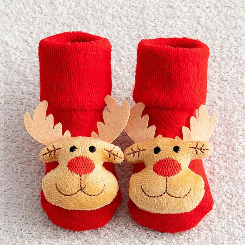 Baby Non-slip Printed Soft Christmas Socks