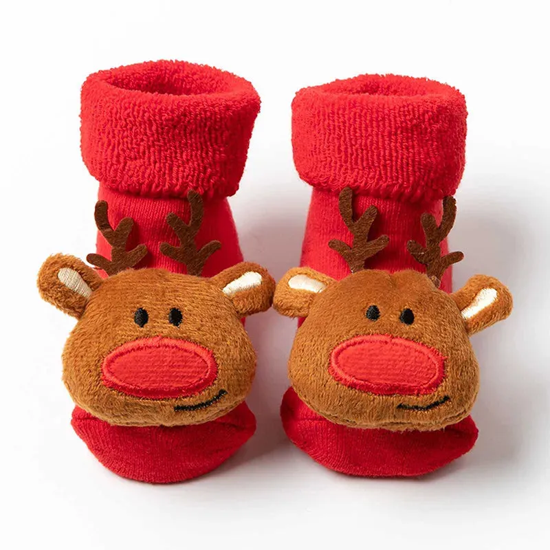 Baby Non-slip Printed Soft Christmas Socks