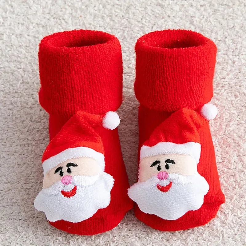 Baby Non-slip Printed Soft Christmas Socks