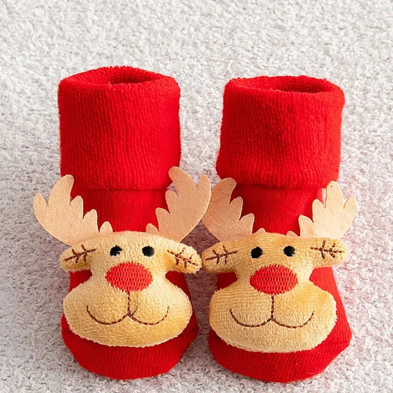 Baby Non-slip Printed Soft Christmas Socks