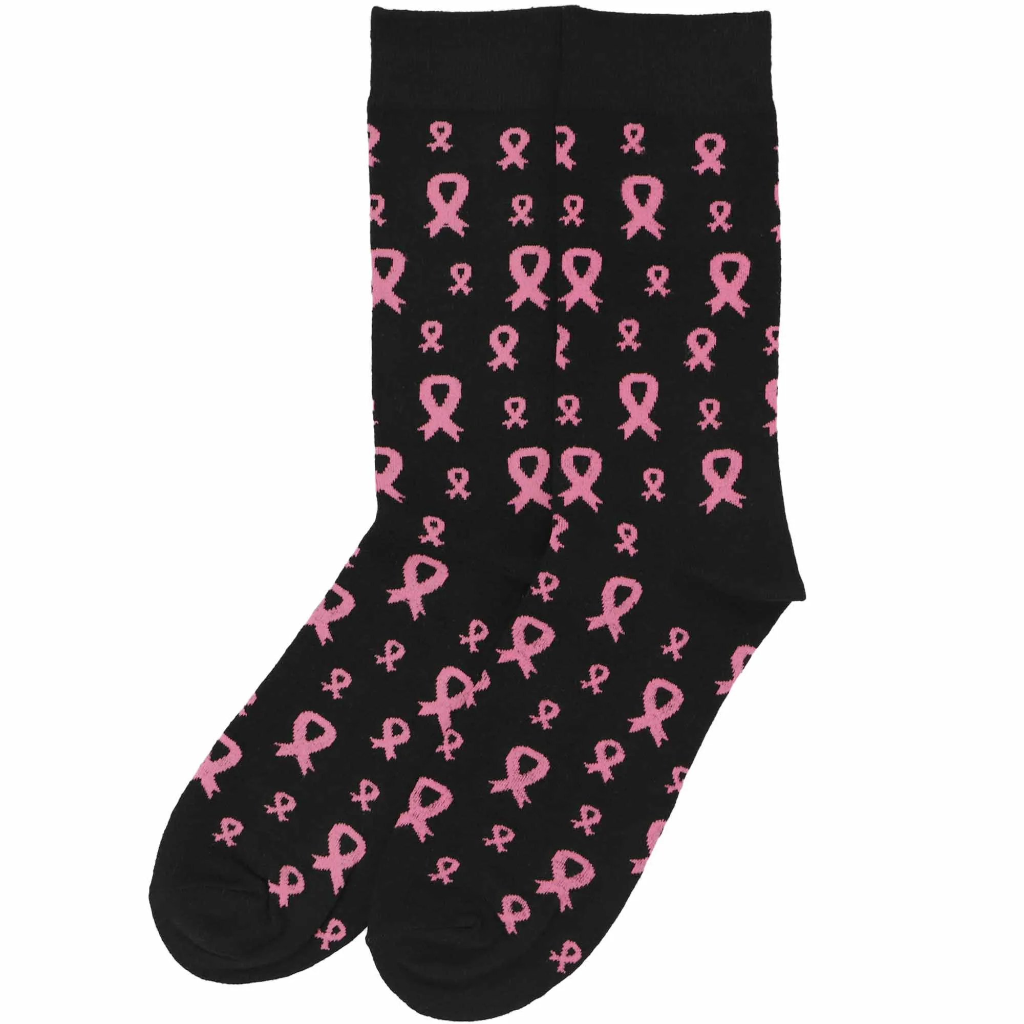 Breast Cancer Awareness Socks in Black