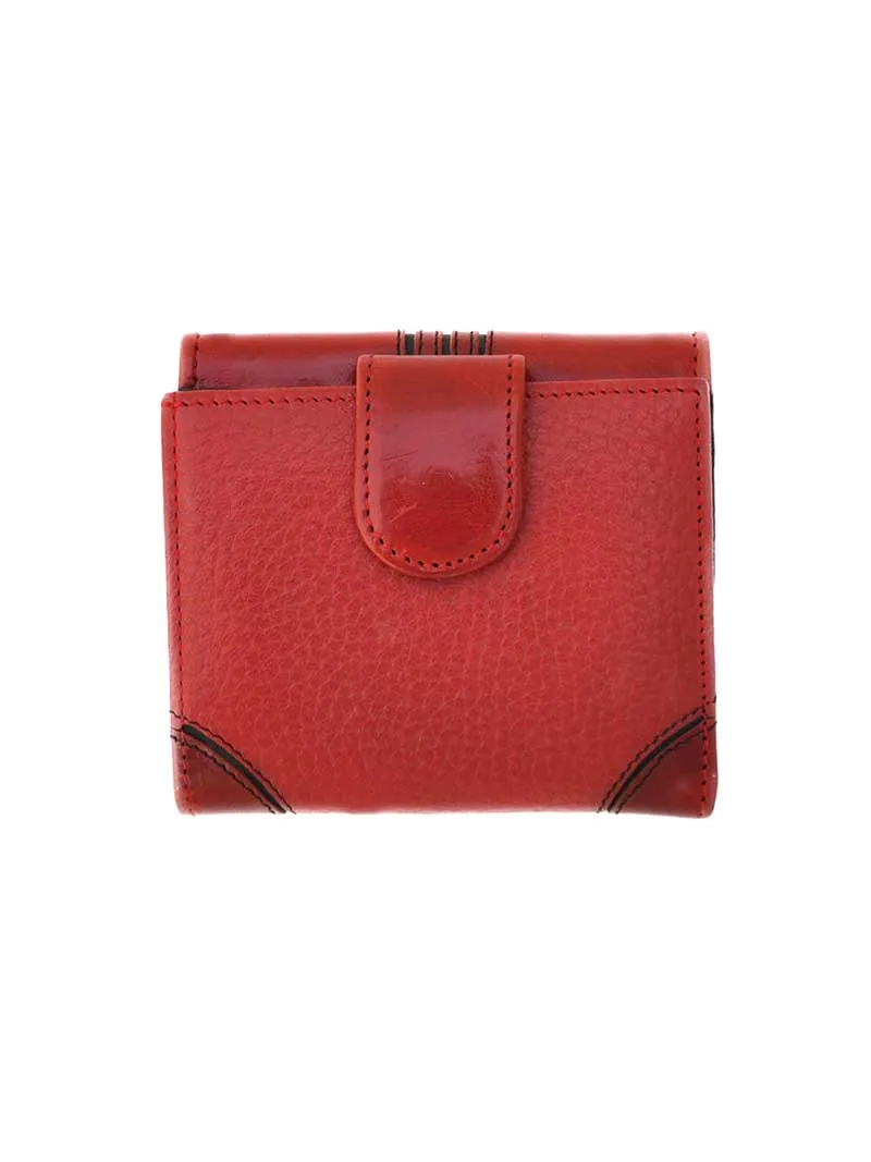 Brighton T10037 Highland Petite Leather Wallet Red - D