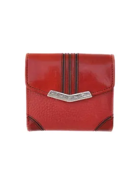 Brighton T10037 Highland Petite Leather Wallet Red - D