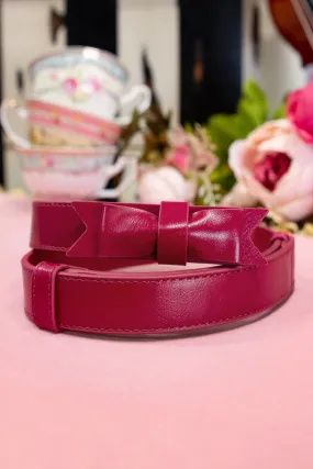 Charm School Belt (Burgundy)