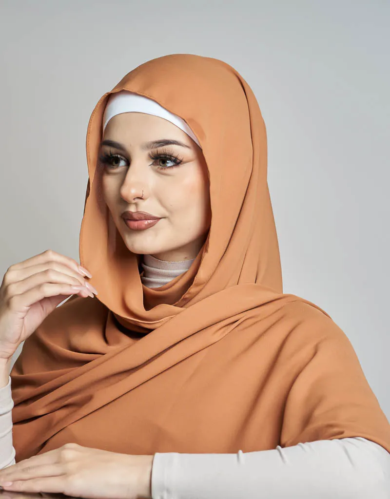 Chiffon Shawl - Shades of Dark Nude