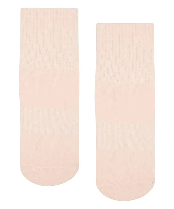 Custom Crew Grip non slip Sock soft pink