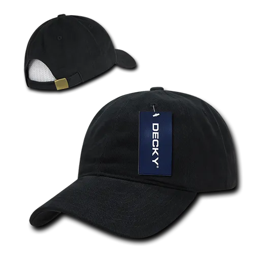 Decky 112 6 Panel Low Profile Relaxed Brushed Cotton Dad Hat - CASE Pricing