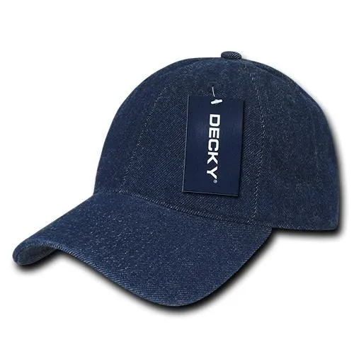 Decky 235 - 6 Panel Low Profile Relaxed Denim Cap - CASE Pricing