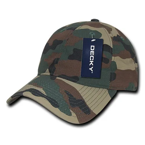 Decky 239 - 6 Panel Low Profile Relaxed Ripstop Dad Hat - CASE Pricing