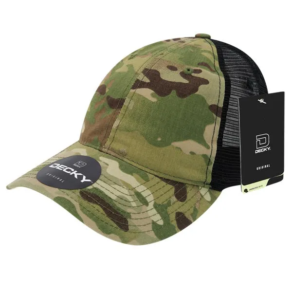 Decky 6305 - Multicam Relaxed L/C Trucker Cap, MultiCam Camo Trucker Hat