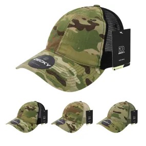 Decky 6305 - Multicam Relaxed L/C Trucker Cap, MultiCam Camo Trucker Hat