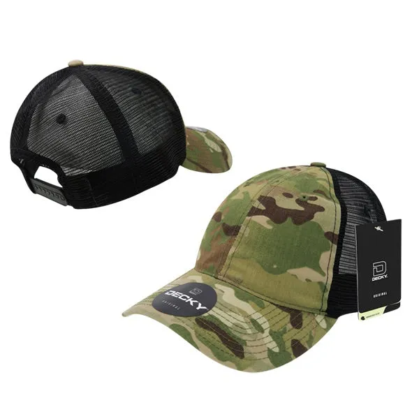 Decky 6305 - Multicam Relaxed L/C Trucker Cap, MultiCam Camo Trucker Hat