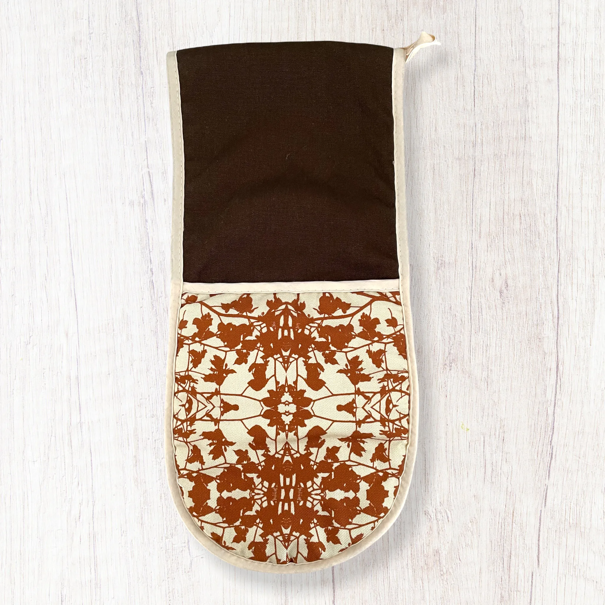 Double Oven Gloves Peat / Chocolate Brown