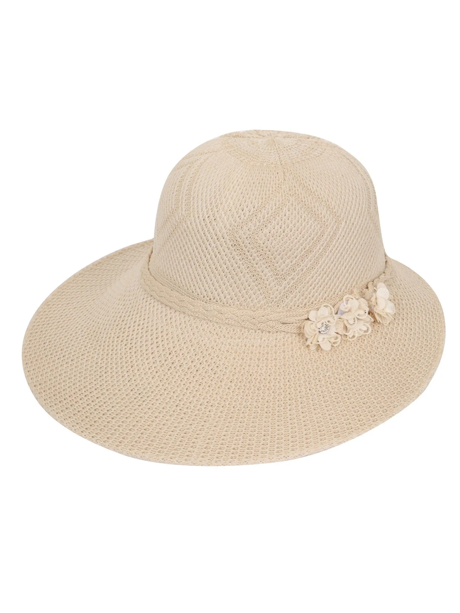 FabSeasons Long Brim Beach and Sun Hat / caps for Women & Girls