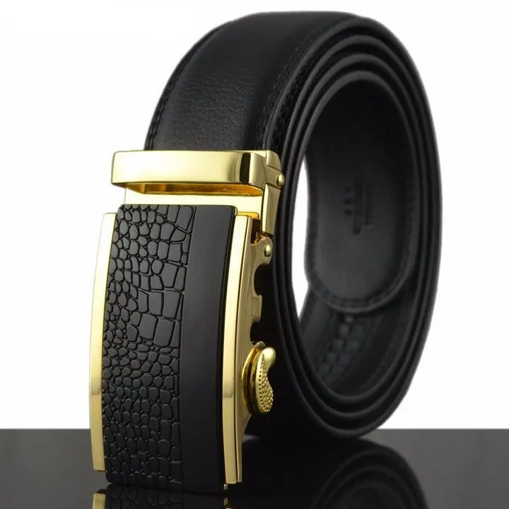 Fashionable Cowhide Leather Men's Belt