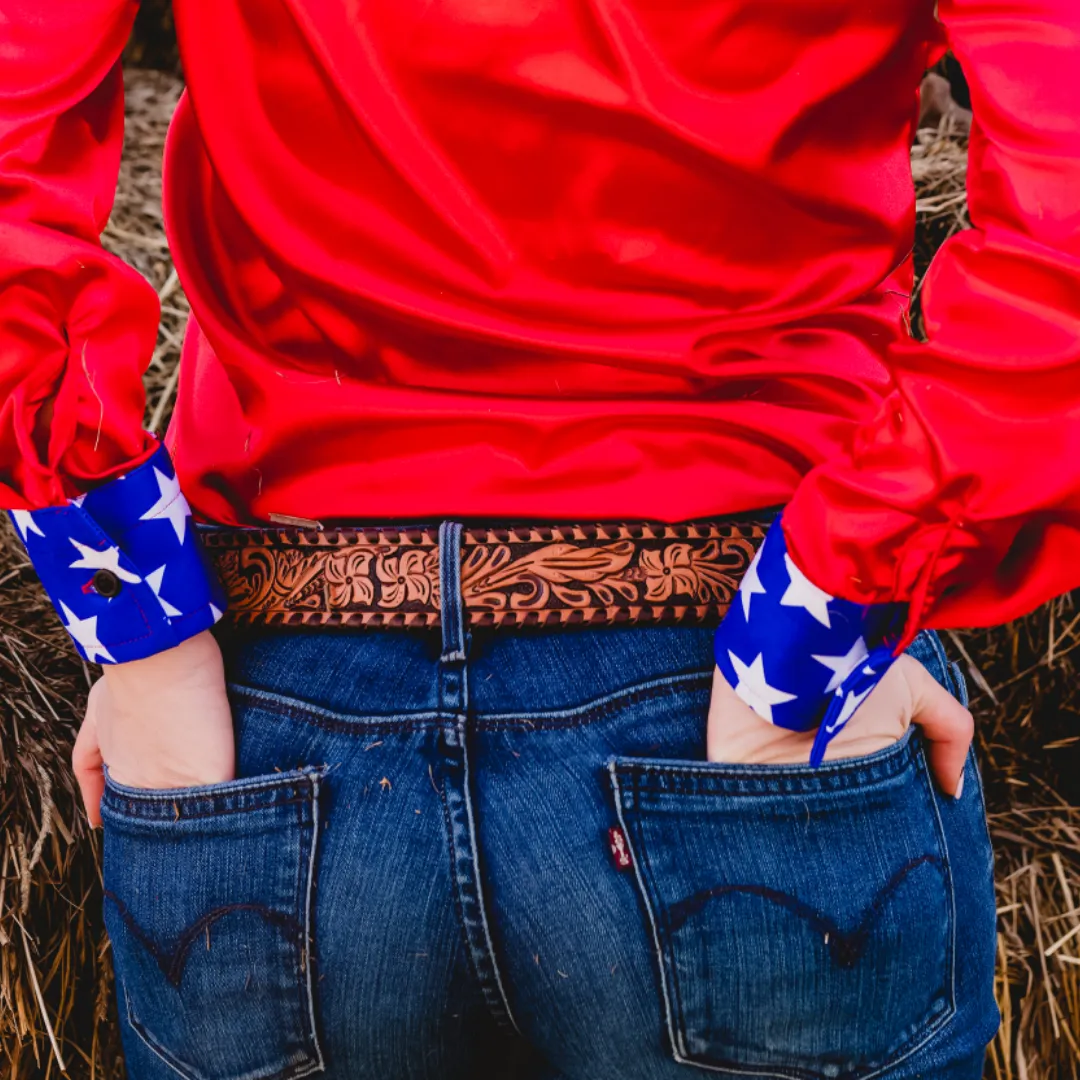 Floral Tooled Belt