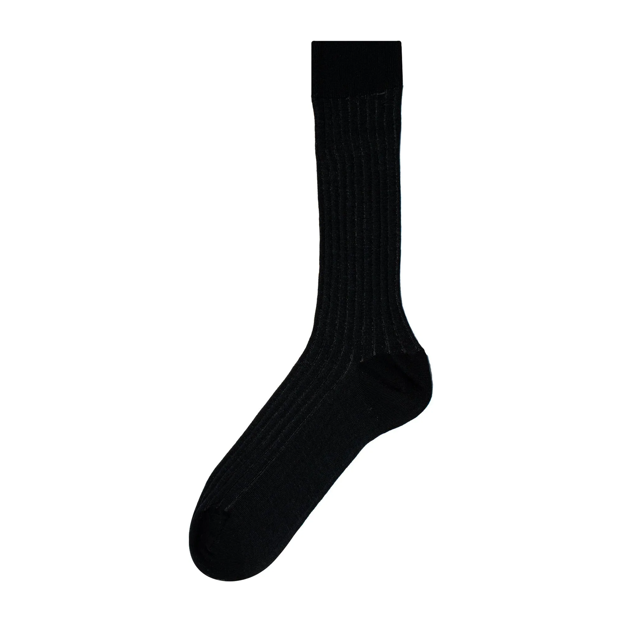 Men's Super Fine 8x1 Shadow Rib Standard Length socks