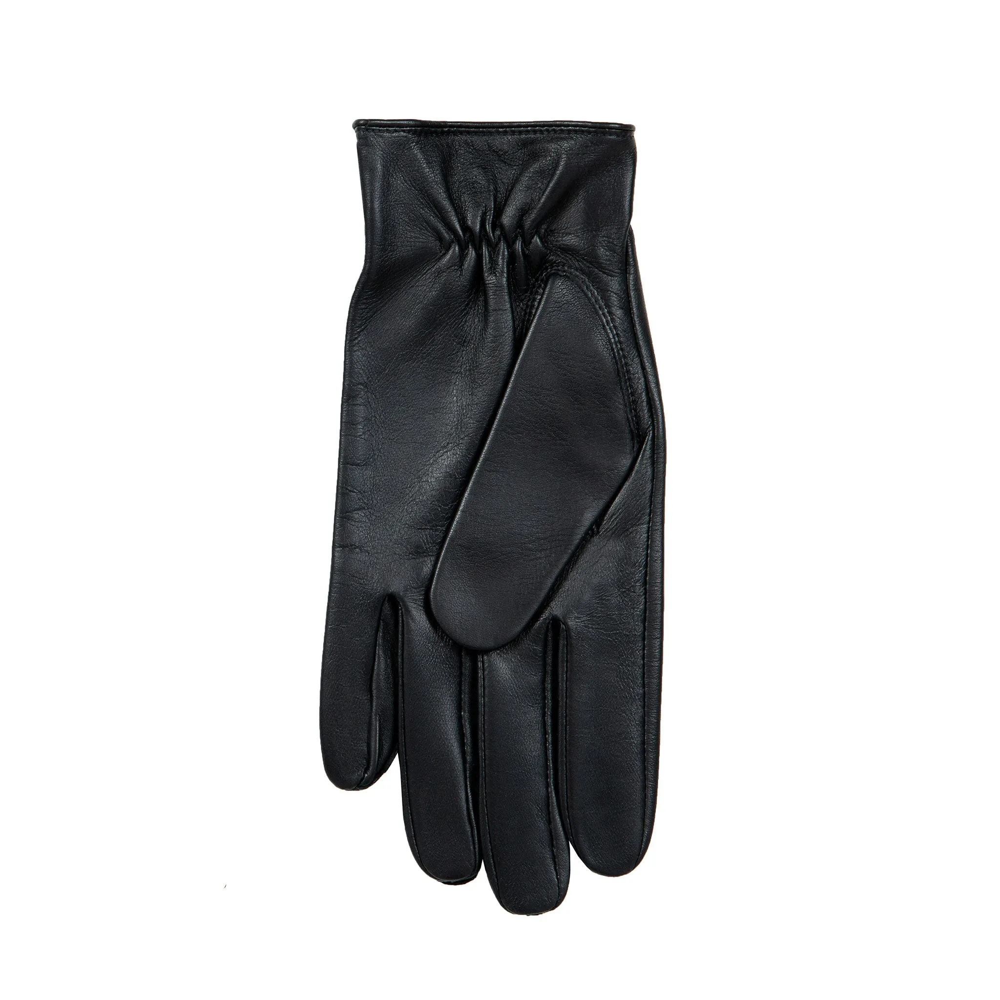 Men’s Three-Point Leather Driving Gloves with Wristwatch Cut-out