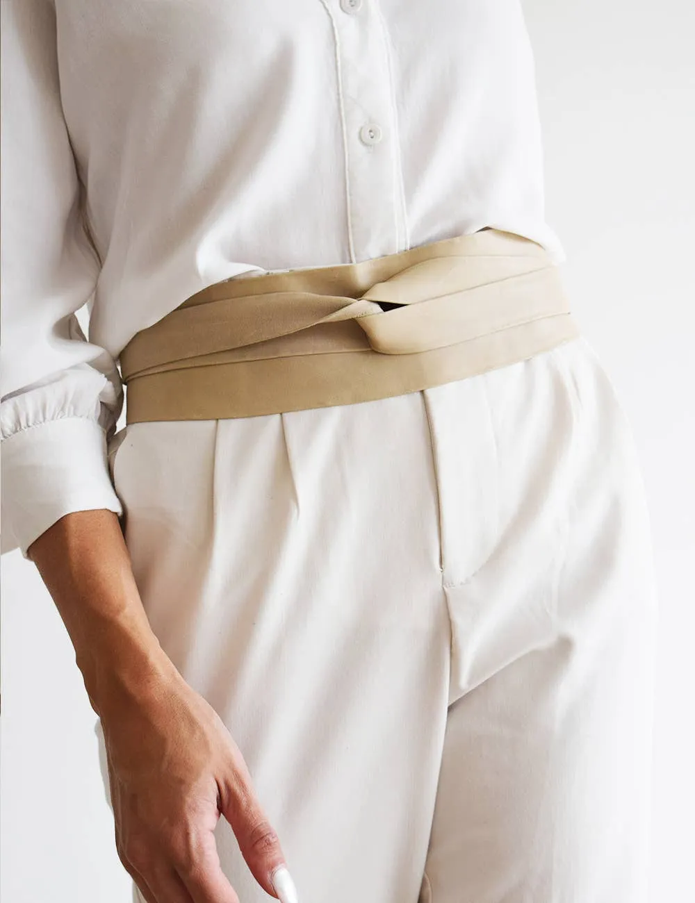 Midi Wrap Belt - Tan