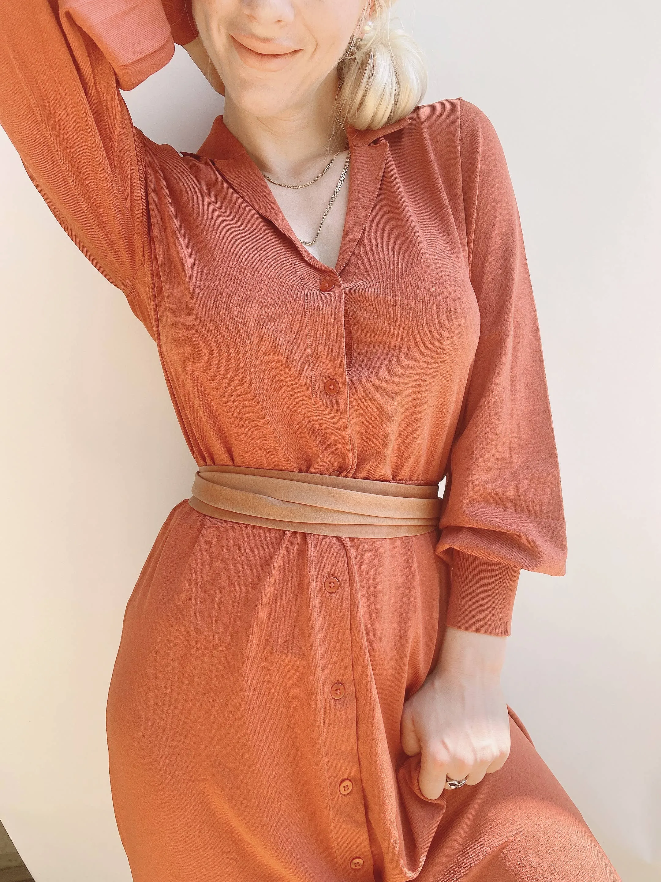 Midi Wrap Belt - Tan