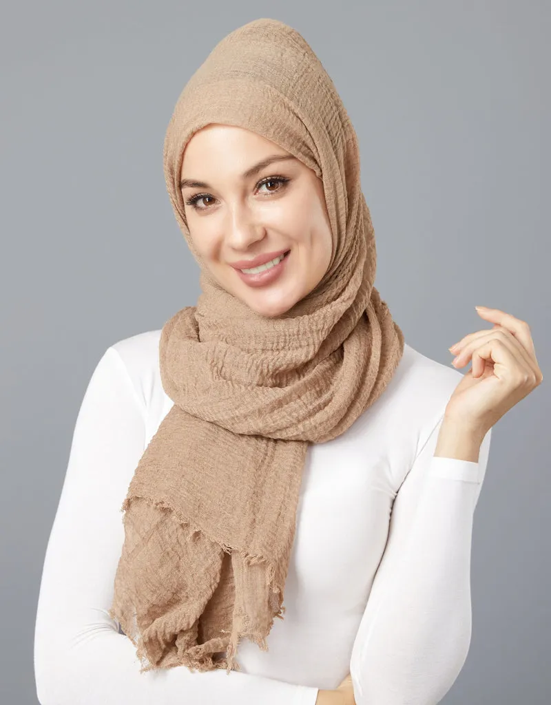 Modelle Crinkled Scarf - Shades of Brown