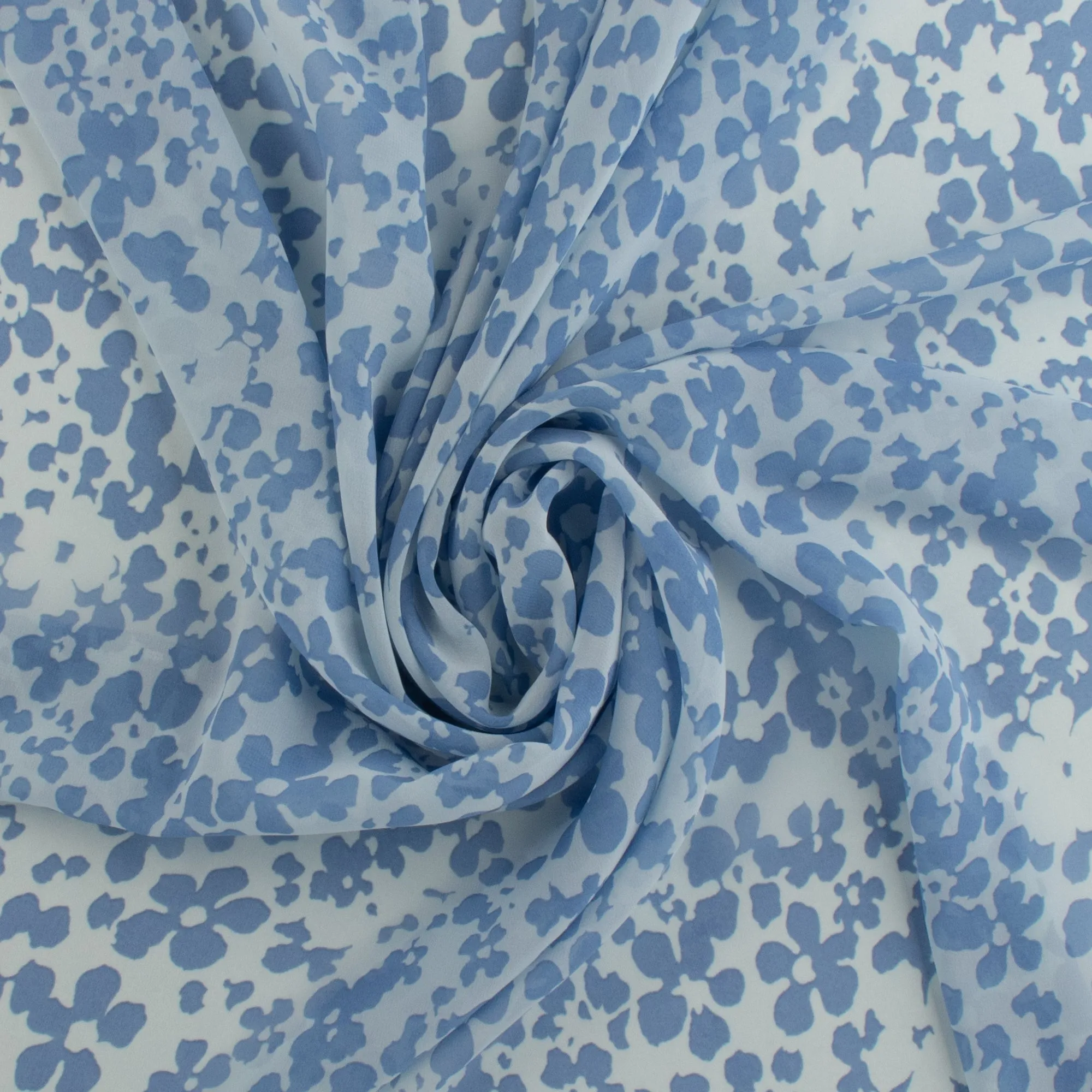 Novelty Printed Chiffon - 388 - Blue