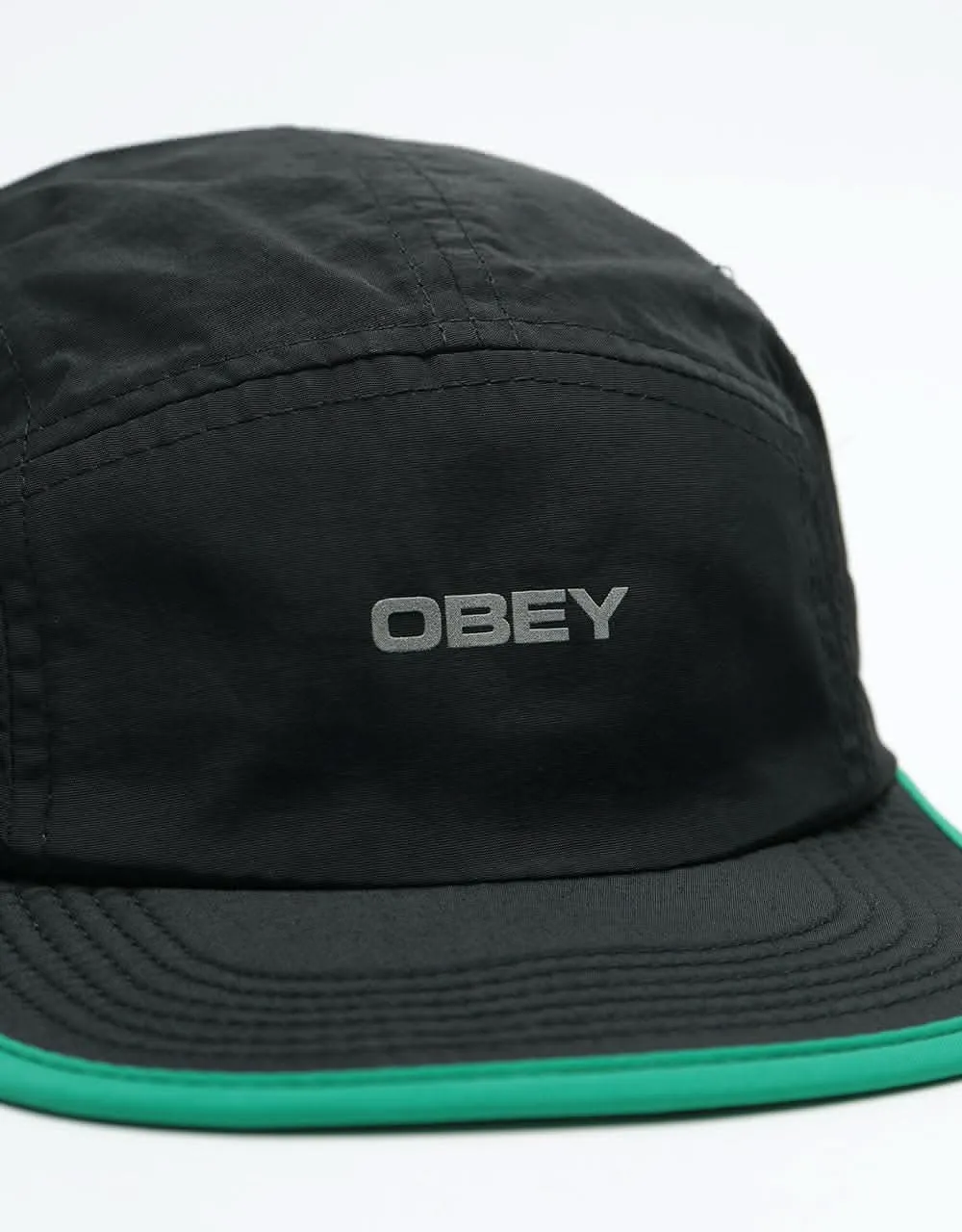 Obey Upperground 5 Panel Cap - Black/Multi