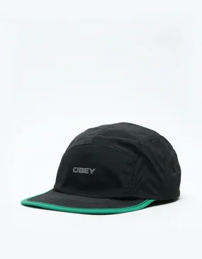 Obey Upperground 5 Panel Cap - Black/Multi