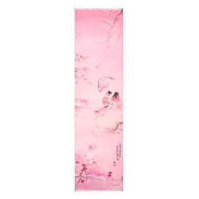 Plum Blossom 100% Cashmere Scarf - Pink