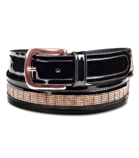 Rose Gold Leather Belt