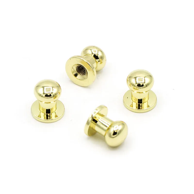 Sallie Tomato Short Stud Buttons - Set of Four Gold