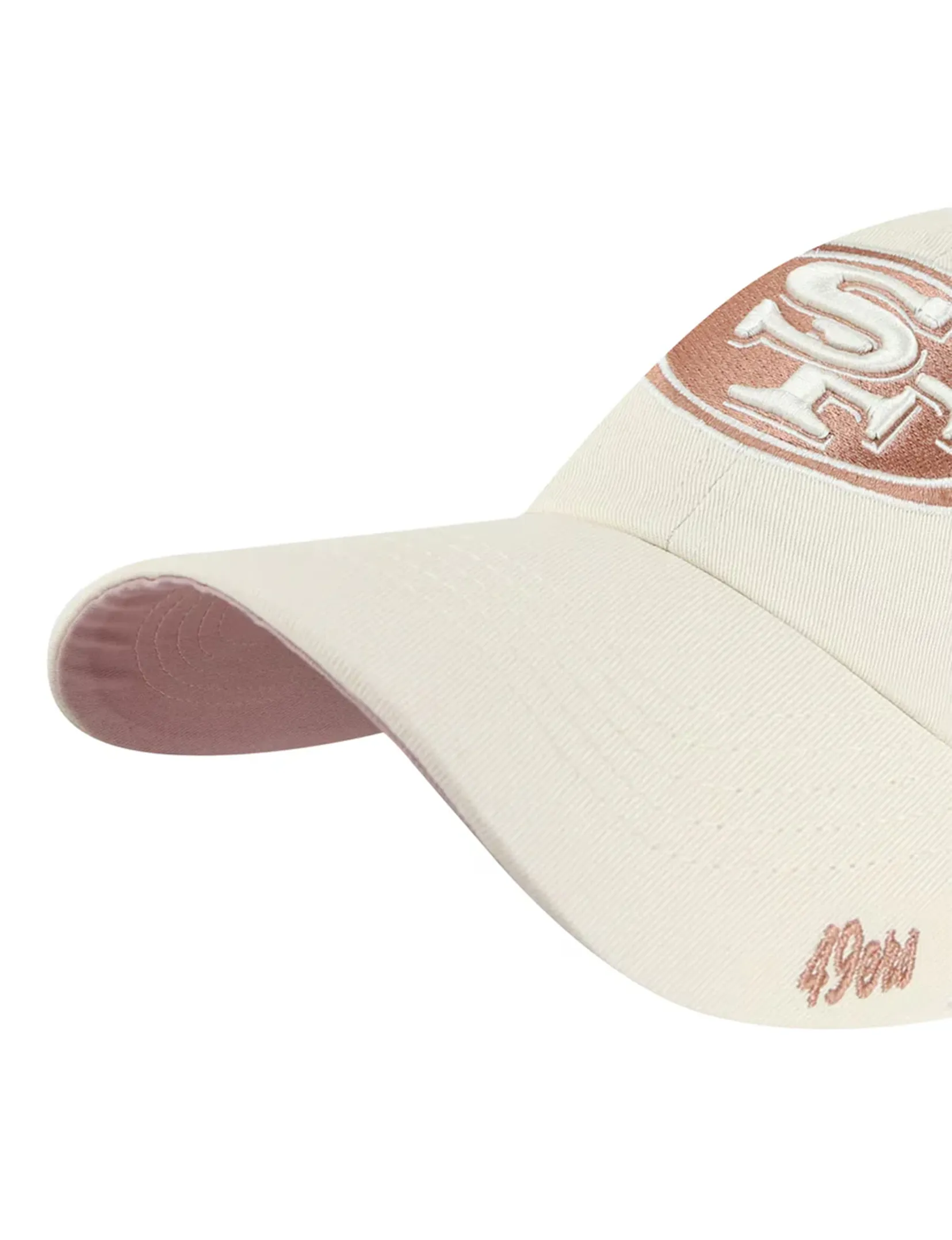 SF 49ers Cheer Basic Cap, Natural/Bronze