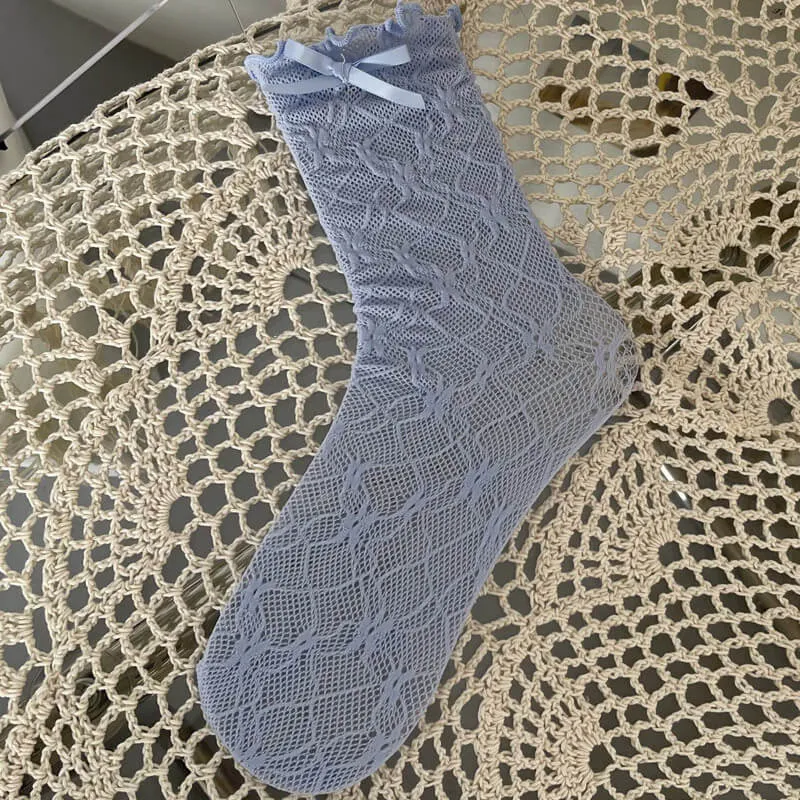 Soft candy lace socks